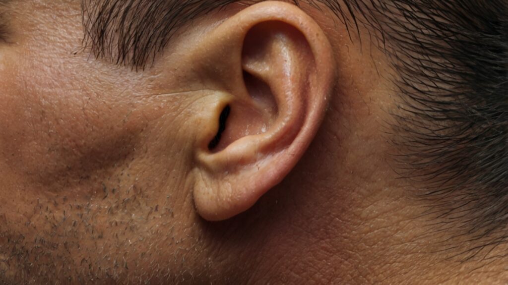 Mans ear
